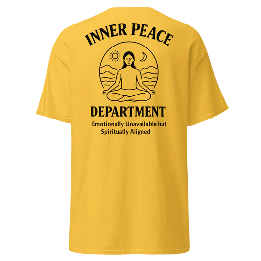 🧘 INNER PEACE DEPARTMENT – Unisex Statement Tee - For Female