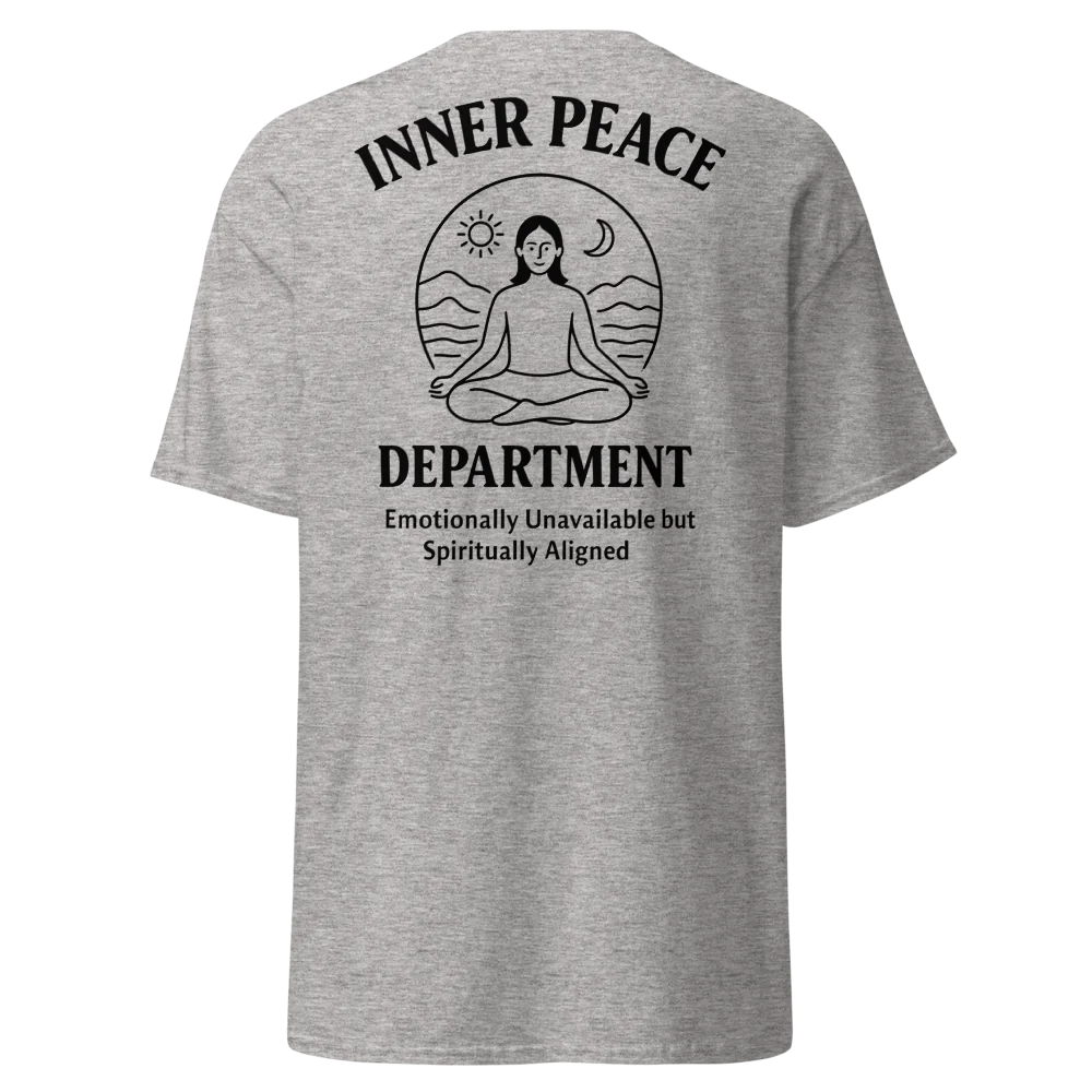 🧘 INNER PEACE DEPARTMENT – Unisex Statement Tee - For Female