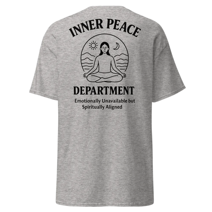 🧘 INNER PEACE DEPARTMENT – Unisex Statement Tee - For Female
