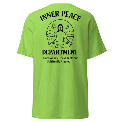 🧘 INNER PEACE DEPARTMENT – Unisex Statement Tee - For Female