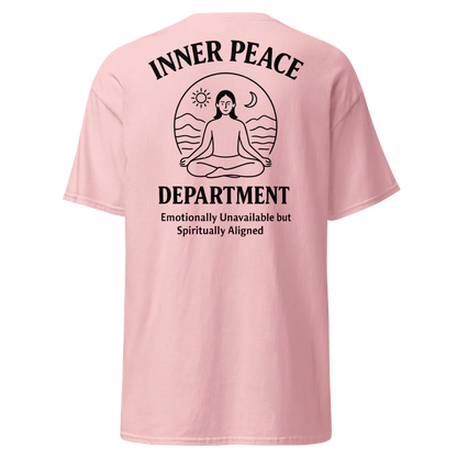 🧘 INNER PEACE DEPARTMENT – Unisex Statement Tee - For Female