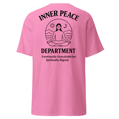 🧘 INNER PEACE DEPARTMENT – Unisex Statement Tee - For Female